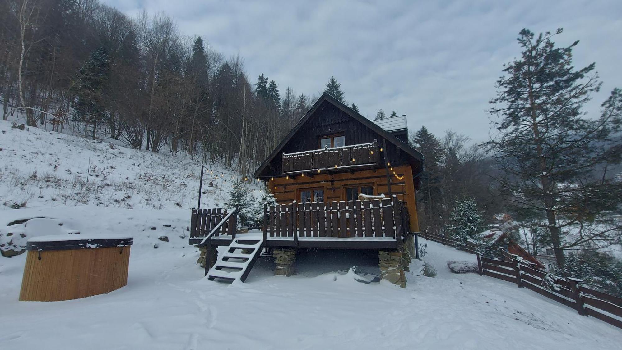 Domek Na Cuplu - Opcjonalnie Balia Jacuzzi 什切尔克 外观 照片